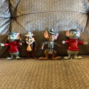 Disney Action Figure Set - Brown, Red, Green